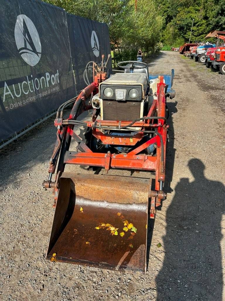 Minitractor Mitsubishi D1300FD Diesel 15pk met Voorlader en Grondfrees Satoh 2PR-1100S