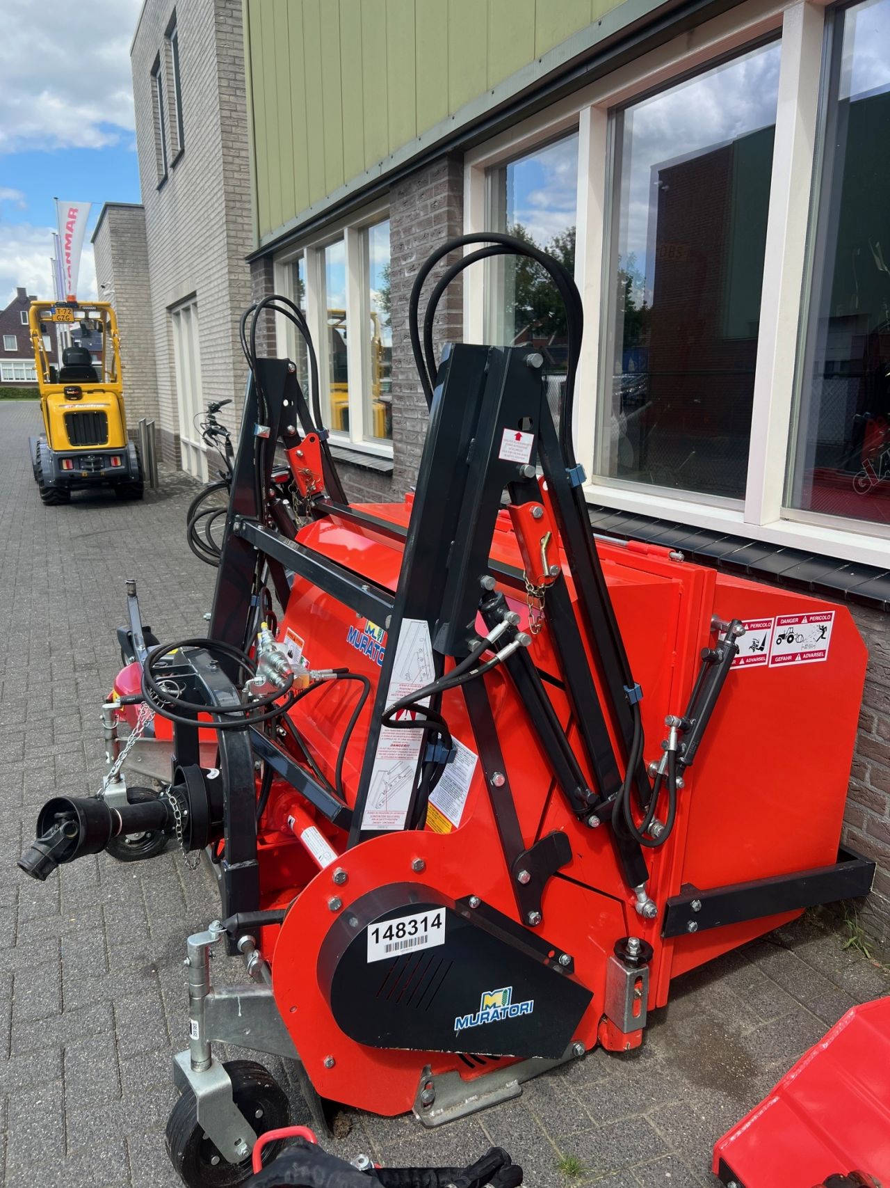 Muratori MT31RH-130 klepelmaaier met hoog lossende opvangbak