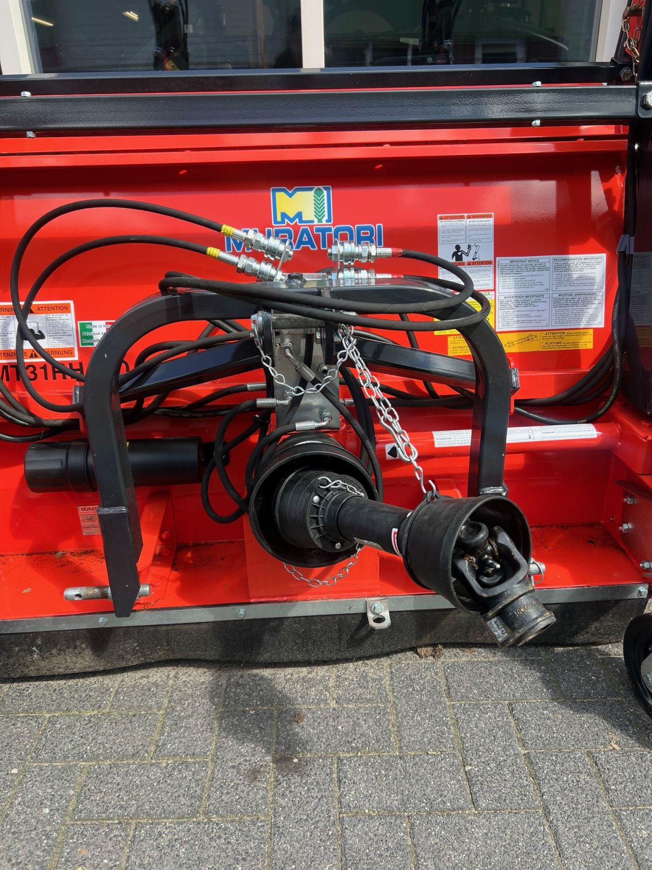 Muratori MT31RH-130 klepelmaaier met hoog lossende opvangbak
