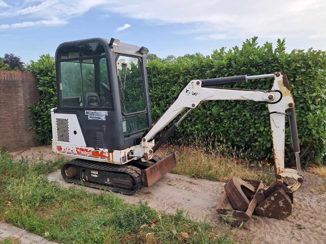 Minigraver Bobcat 320 / Minikraan / Kubota / Graafmachine