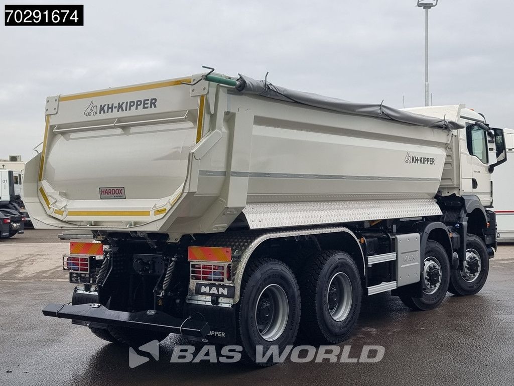 MAN TGS 41.480 8X8 8x8 20m3 KH Kipper tarpaulin Manual Big-axle Steel suspension Euro 6