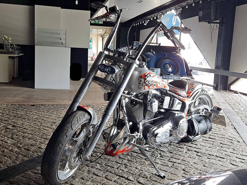 Motorrad Harley-Davidson Chopper Custom Benzin 1992 (Margin)