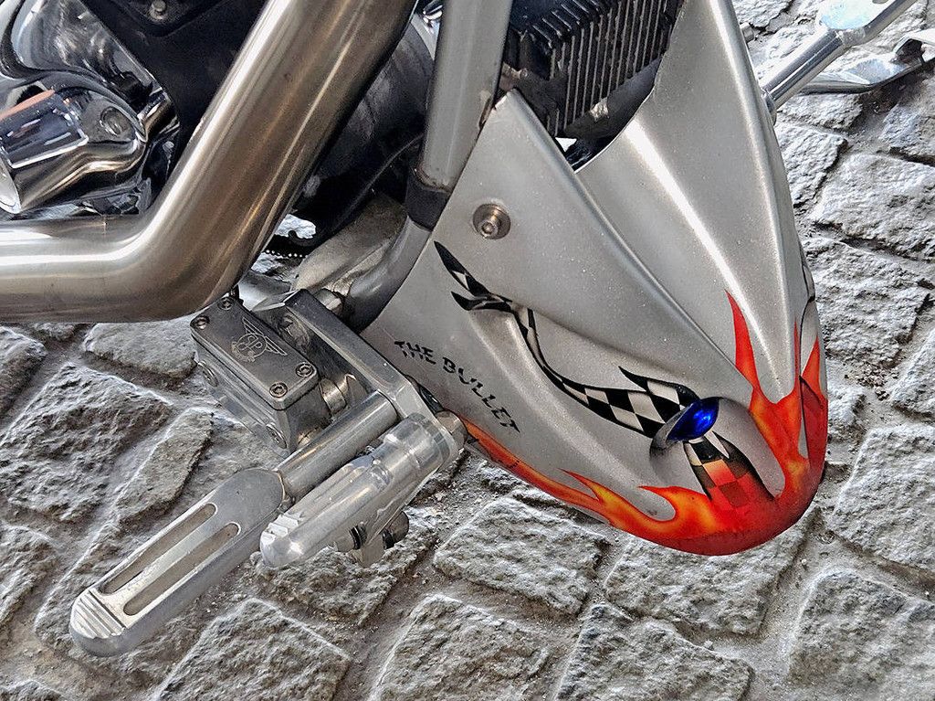 Motorrad Harley-Davidson Chopper Custom Benzin 1992 (Margin)