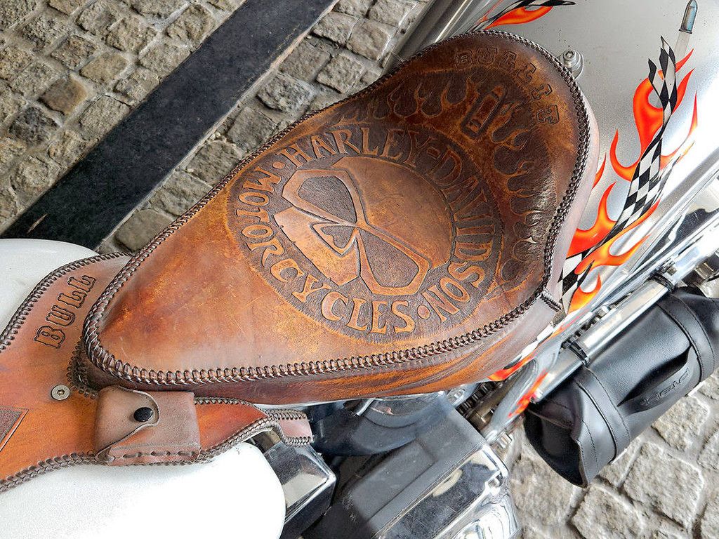 Motorrad Harley-Davidson Chopper Custom Benzin 1992 (Margin)