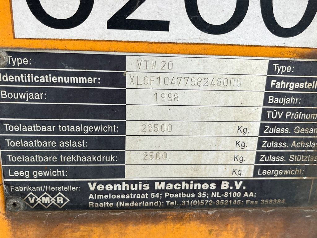 Veenhuis transport tank WG3958