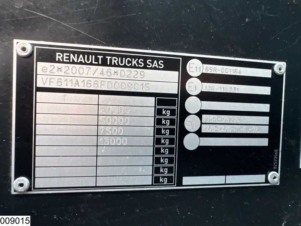 Renault T 460 EURO 6, Retarder, ADR, PTO