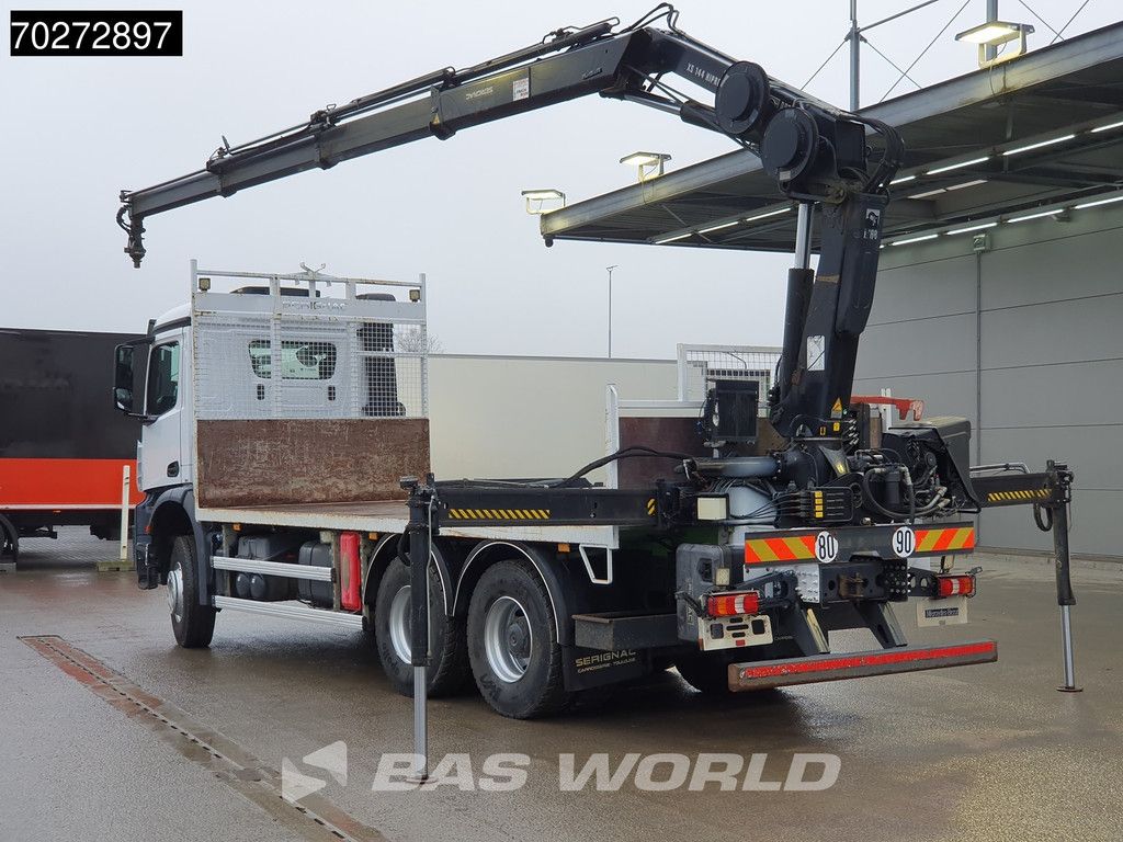 Mercedes Arocs 2636 6X4 Hiab 144 E-3 Hipro Kran Crane Remote Full Steel Euro 6