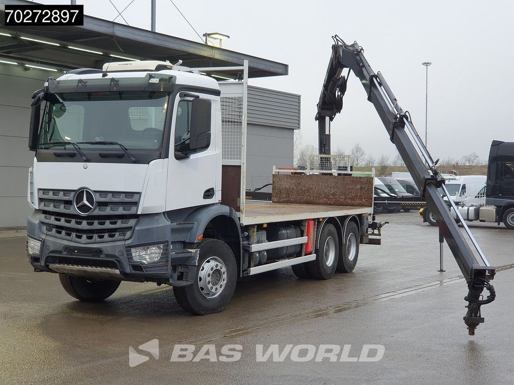 Mercedes Arocs 2636 6X4 Hiab 144 E-3 Hipro Kran Crane Remote Full Steel Euro 6