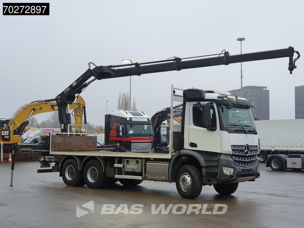 Mercedes Arocs 2636 6X4 Hiab 144 E-3 Hipro Kran Crane Remote Full Steel Euro 6