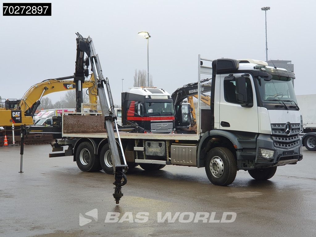 Mercedes Arocs 2636 6X4 Hiab 144 E-3 Hipro Kran Crane Remote Full Steel Euro 6