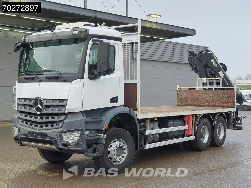 Mercedes Arocs 2636 6X4 Hiab 144 E-3 Hipro Kran Crane Remote Full Steel Euro 6