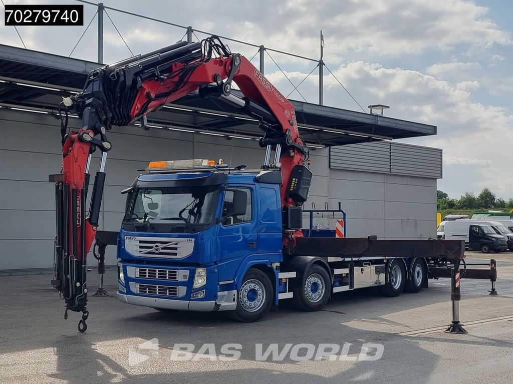 Volvo FM 450 8X2 FASSI 100 Ton/Meter Crane Kran 7 + 6 Jib Lift+steering Axle Euro 5
