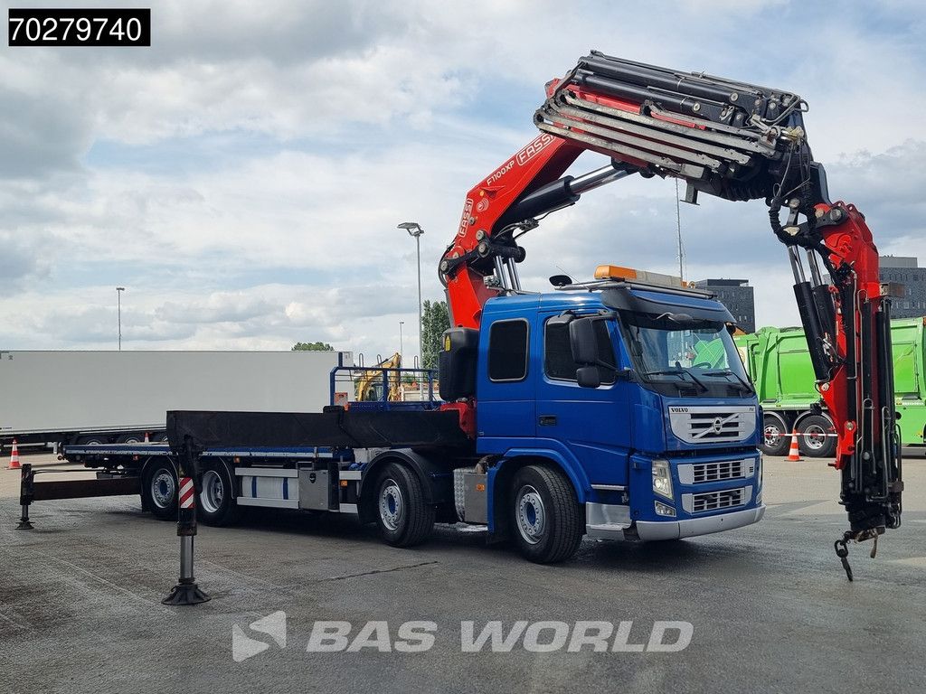 Volvo FM 450 8X2 FASSI 100 Ton/Meter Crane Kran 7 + 6 Jib Lift+steering Axle Euro 5