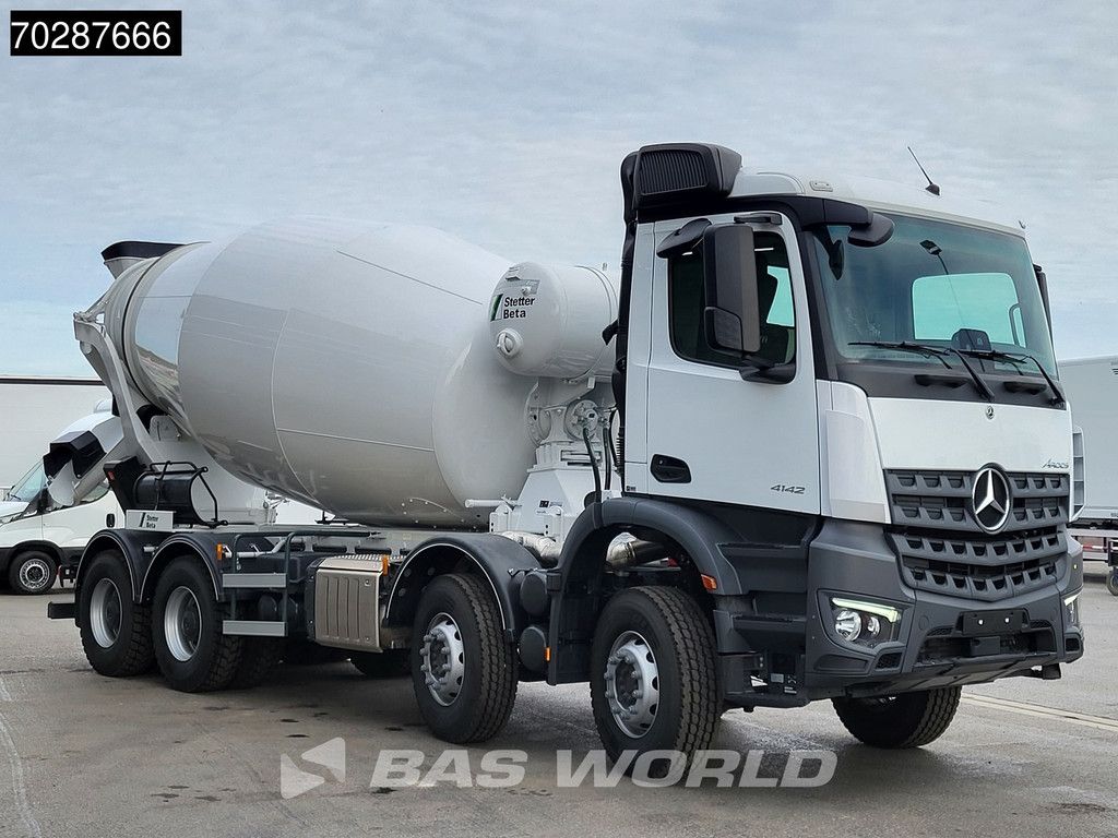 Mercedes Arocs 4142 8X4 NEW! 12m3 Stetter 12FHCBL Mixer Steelsuspension Big-Axle