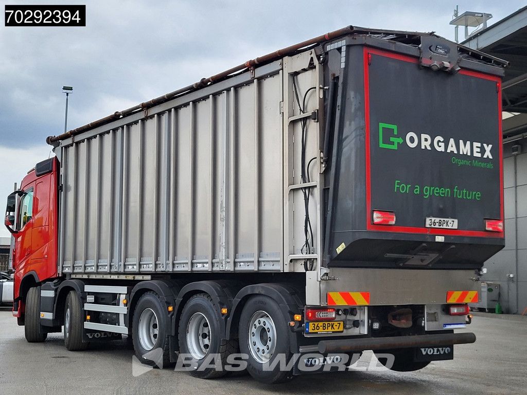 Volvo FH 460 10X4 40m3 Aluminium Pusher tarpaulin Lift+steering Axle VEB+ Euro 6