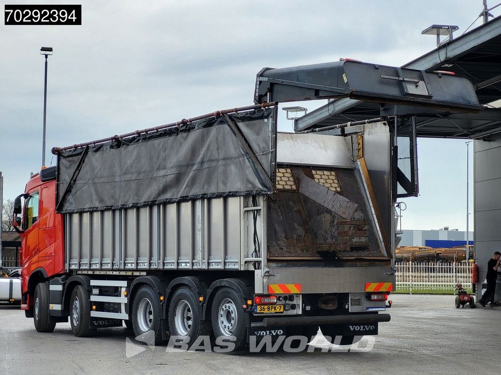 Volvo FH 460 10X4 40m3 Aluminium Pusher tarpaulin Lift+steering Axle VEB+ Euro 6