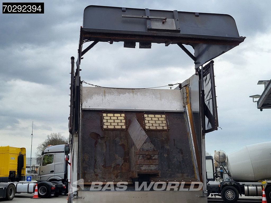 Volvo FH 460 10X4 40m3 Aluminium Pusher tarpaulin Lift+steering Axle VEB+ Euro 6