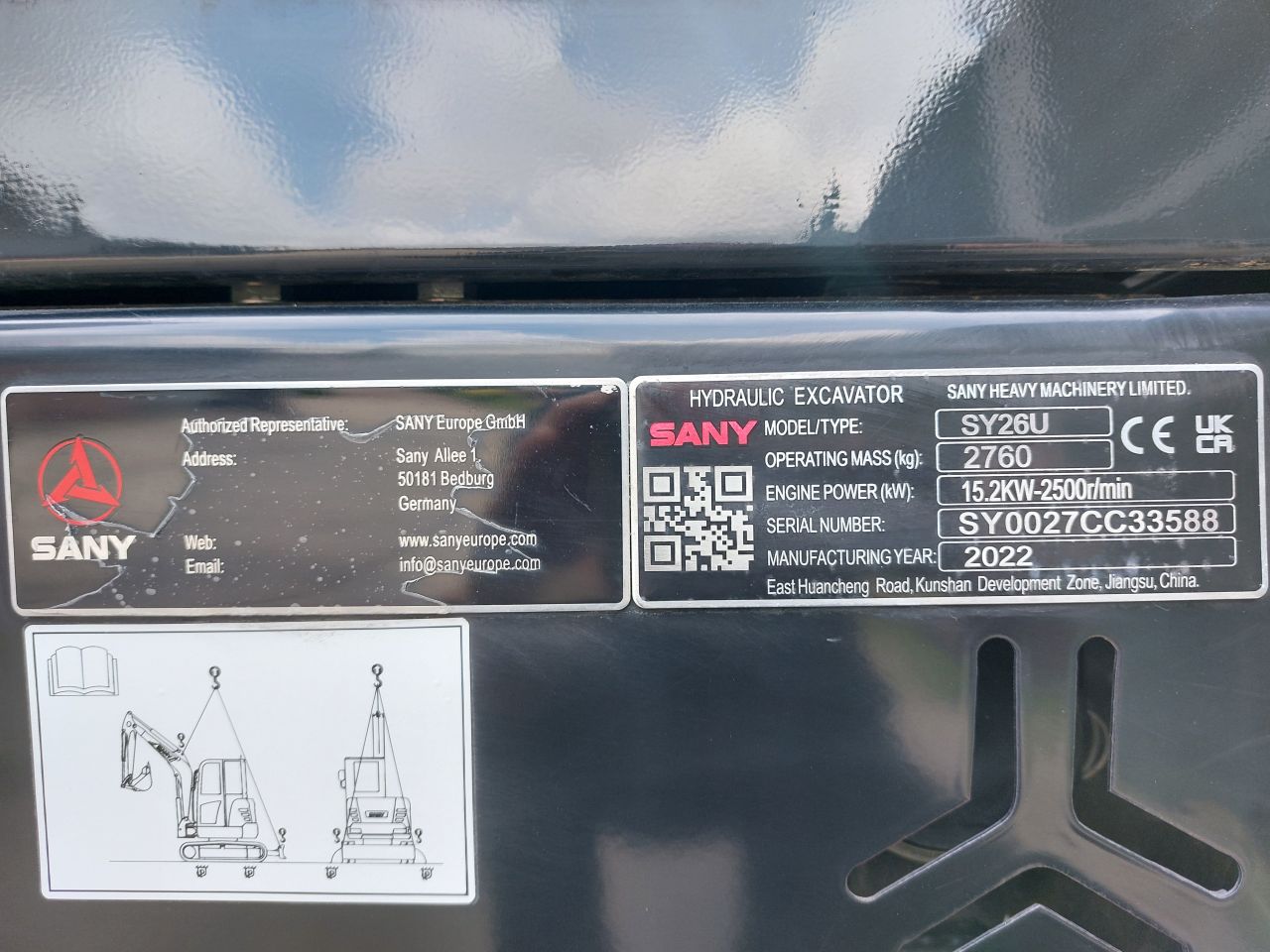 Sany SY26U DEMO nieuwstaat