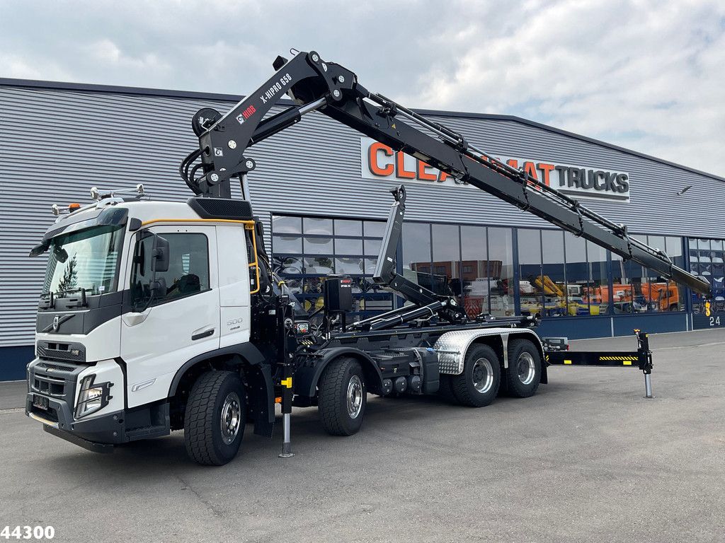 Volvo FMX 500 8x4 Euro 6 Hiab 65 Tonmeter laadkraan + Multilift 25 Ton haakarmsysteem NEW AND UNUSED!