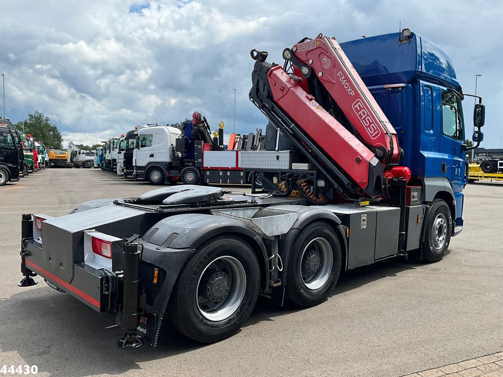 DAF FAT 85.510 6x4 Euro 6 Retarder Fassi 36 Tonmeter laadkraan