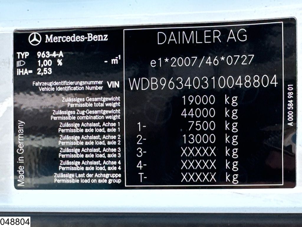 Mercedes Actros 1845 EURO 6