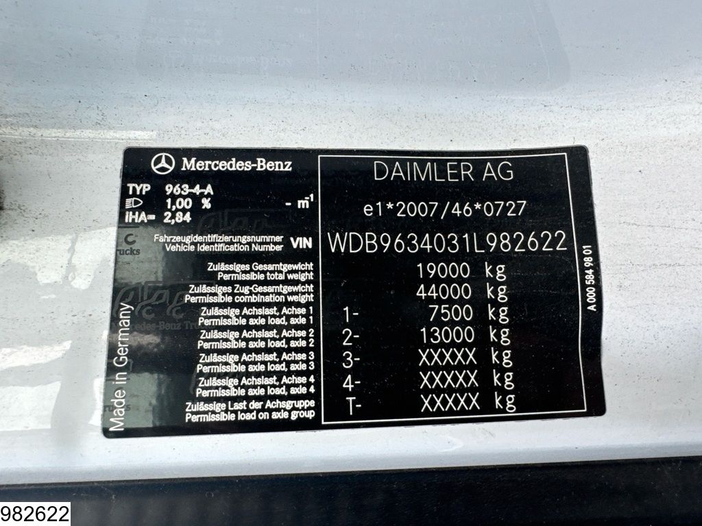 Mercedes Actros 1843 EURO 6, Engine broken