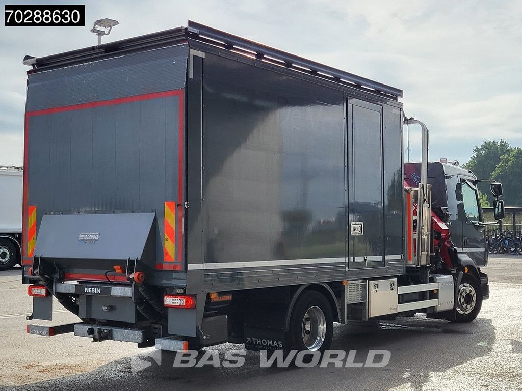 Volvo FL 250 4X2 Mobile workshop HMF 1320K-RCS Crane manbasket 2000kg Ladebordwand