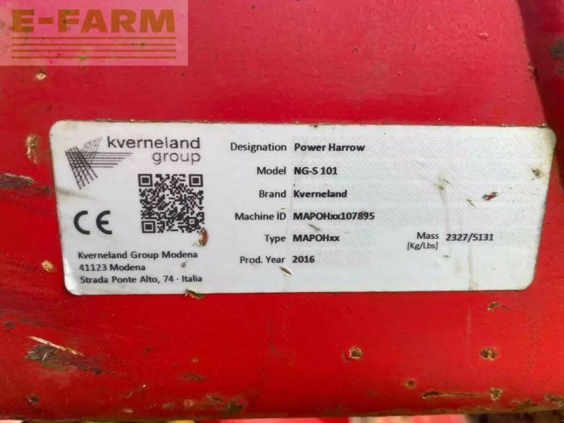 Kverneland herse rotative ngs351 elite