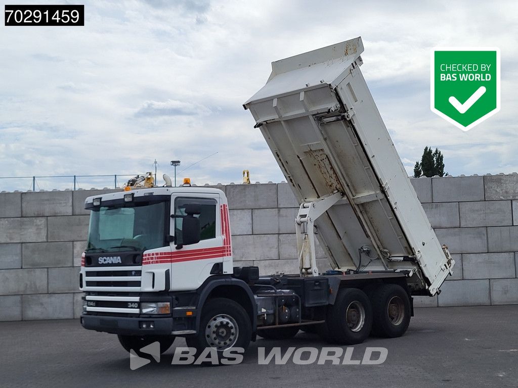 Scania P340 6X4 11m3 Bennes-Jocquin Tipper Big-Axle Steelsuspension Manual Euro 3