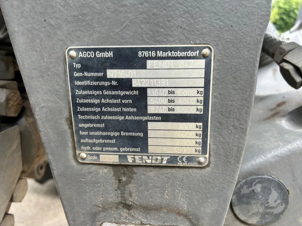 Fendt 828 Profi plus Vario Fendt vario 828 Profi plus 50 KM