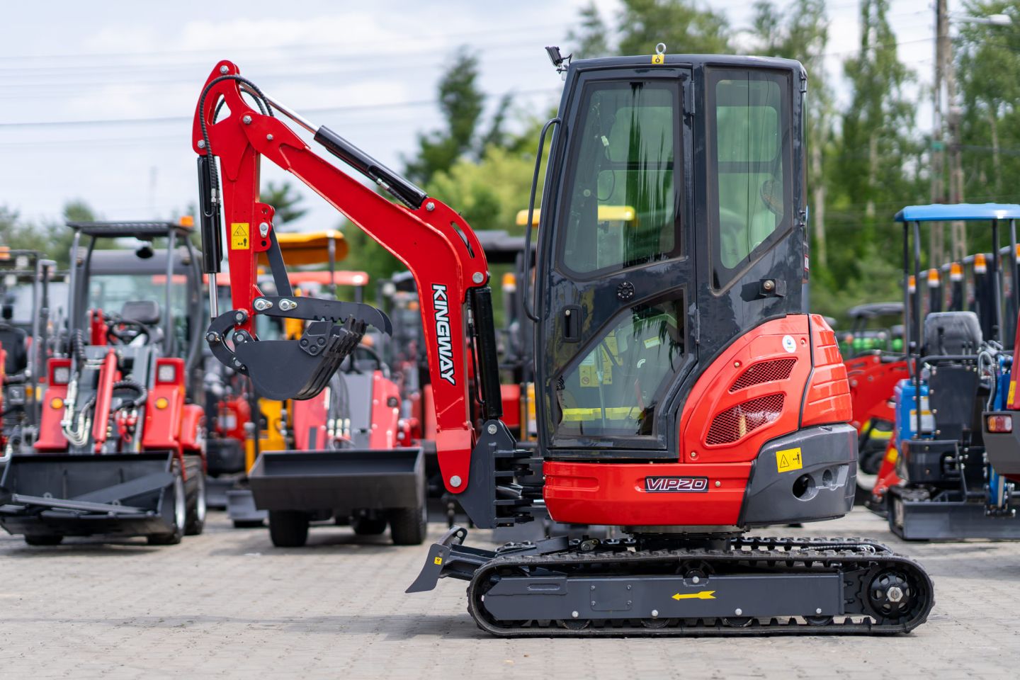 Graafmachine KINGWAY VIP20 nieuw GRATIS levering 1820KG KUBOTA