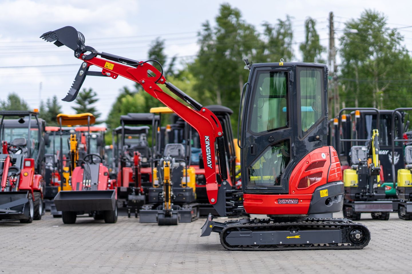 Graafmachine KINGWAY VIP20 nieuw GRATIS levering 1820KG KUBOTA