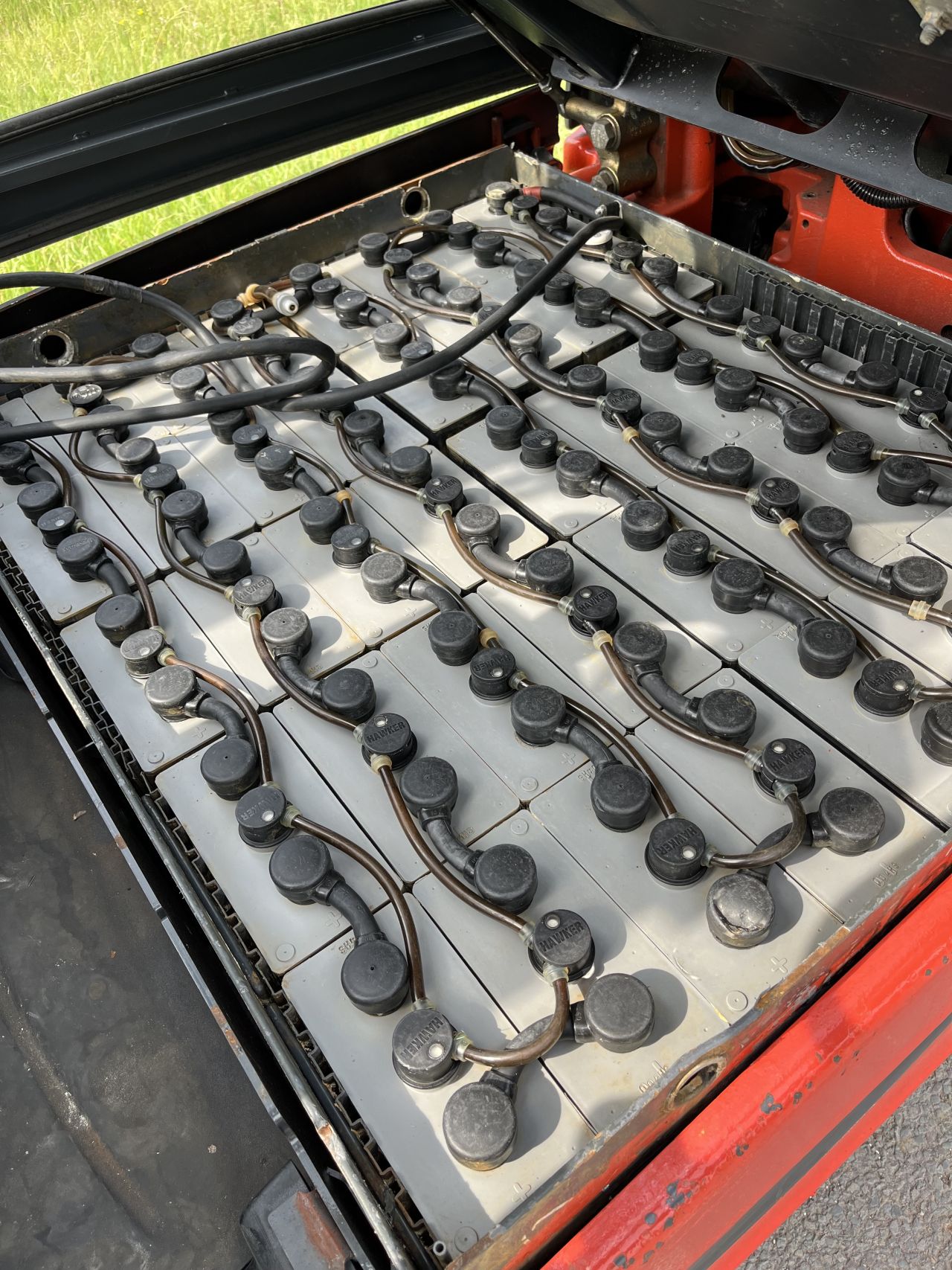 Linde E25L-01 elektrische heftruck triplo sideshift