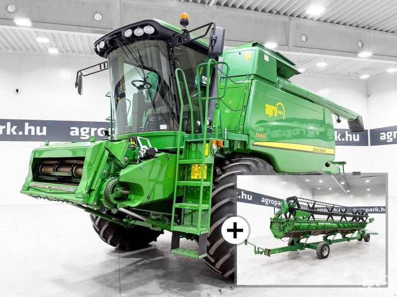 John Deere T660 4WD 6 walkers, 622R, yield and moisture measurement, drum s