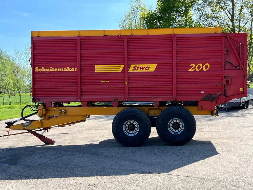 Schuitemaker Siwa 200 Silage wagen Gedwongen gestuurd ZWAAR ONDERSTEL