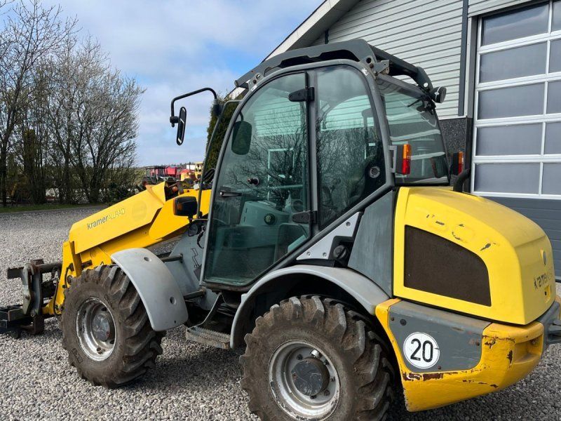 Kramer 750T Allrad med pallegafler og adabter. Med teleskop-arm