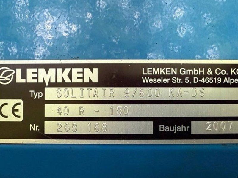 Lemken Solitair 9/600 + Zirkon 10/600 KA
