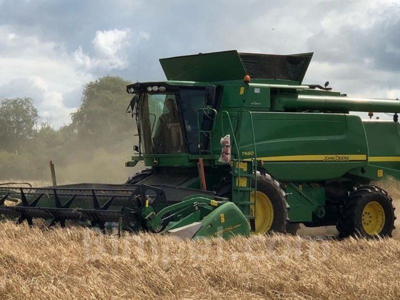 John Deere T660 4wd & Powerflow skærbord, autotrac ready