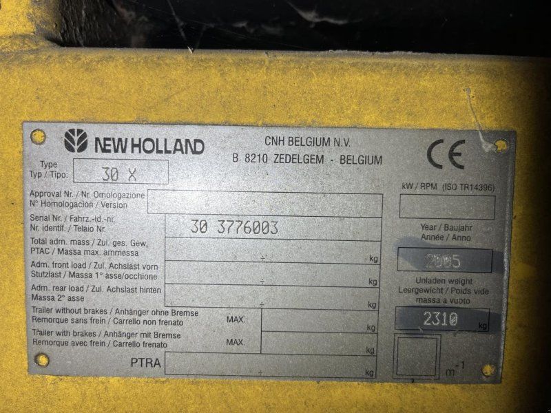 New Holland 30 X ALM. SKÆREBORD