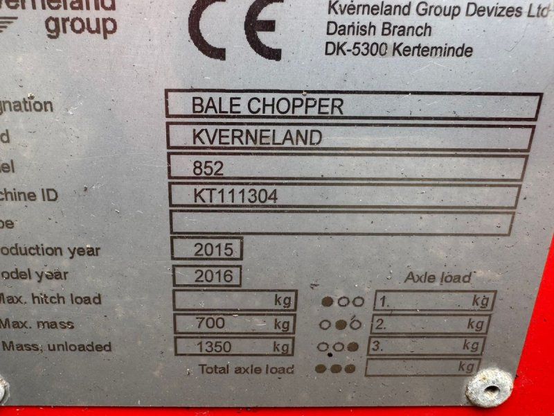 Kverneland 852