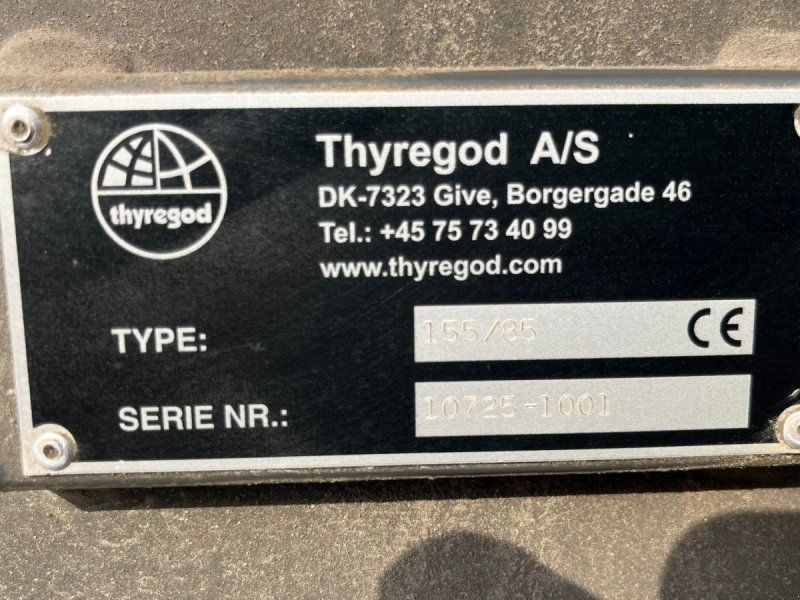Tim 155/85 HARDOX Entreprenørvign m/kombibremser
