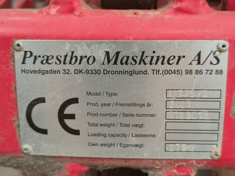 STUBHARVE 13 t m/stenudløser
