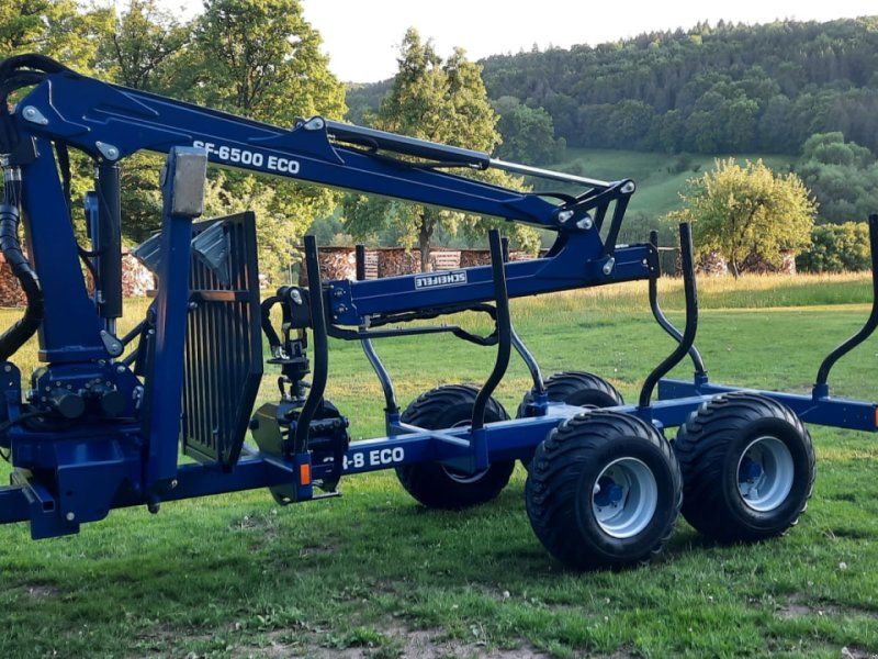 Scheifele SR 8 Rückewagen Forstkran 6500 Auflaufbremse