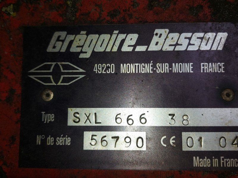 Gregoire-Besson CXL Tallerkenharve SXL 666  38