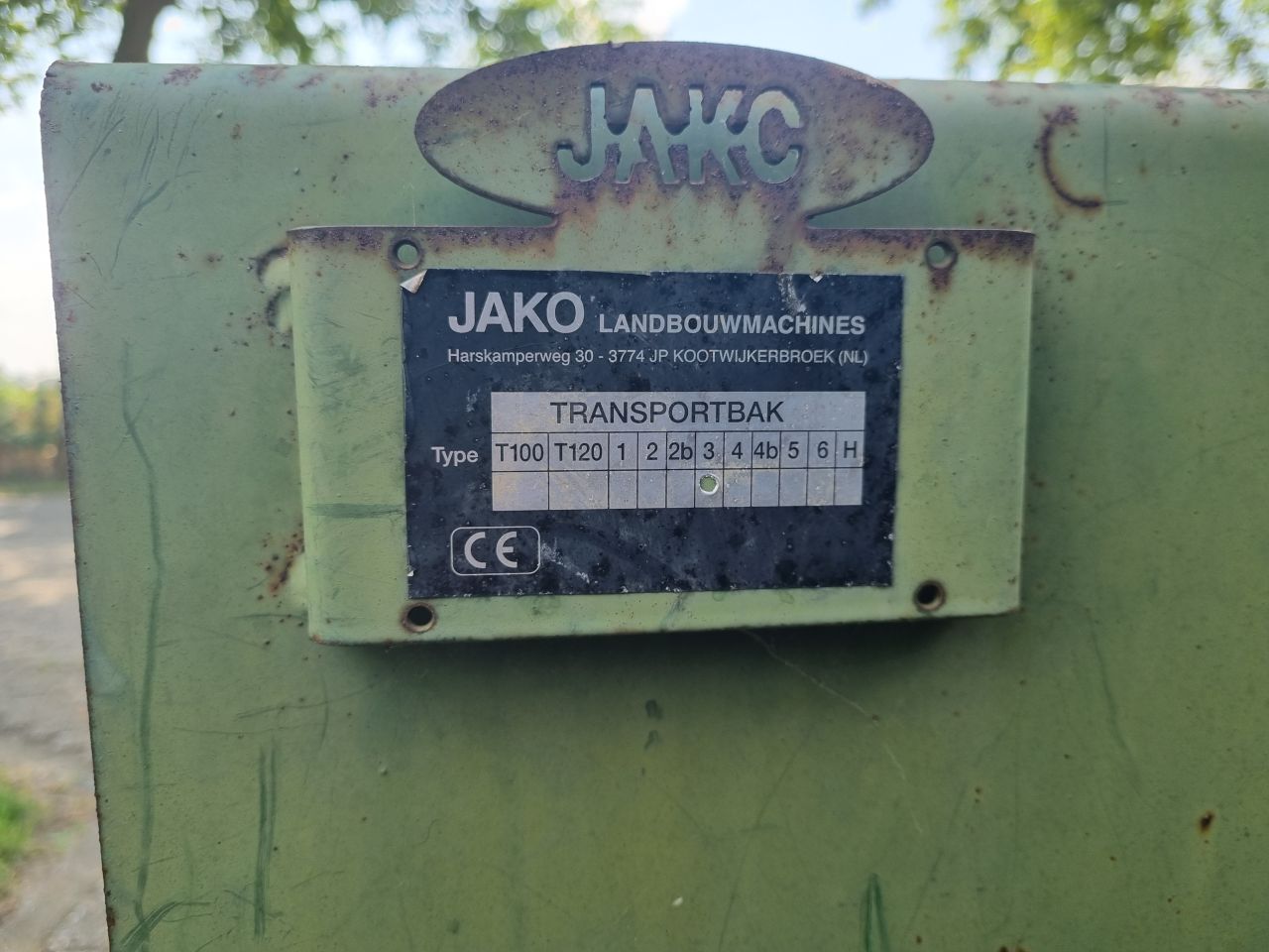Jako 1.80 grondbak transportbak