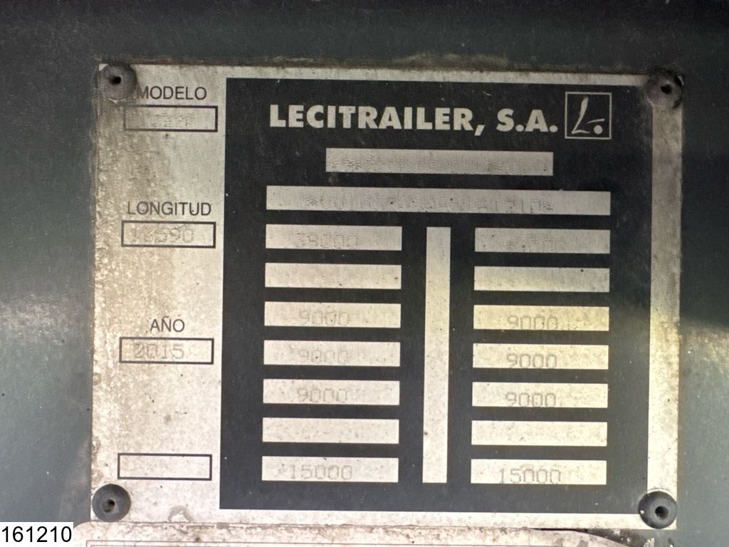 Lecitrailer gesloten bak Dhollandia