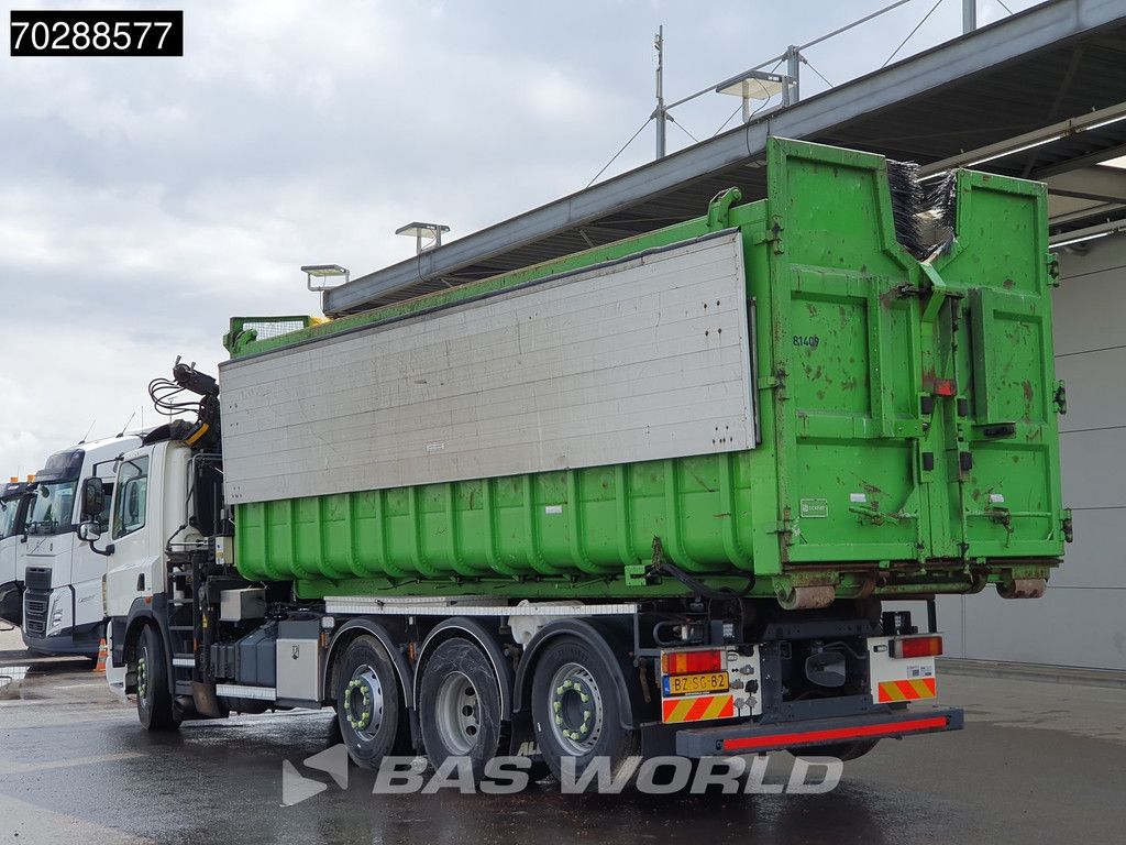 DAF CF85.360 8X2 NL-Truck HIAB 211 E-3 Hipro Crane + Hooklift Lift+steering Axle Automatic Euro 5