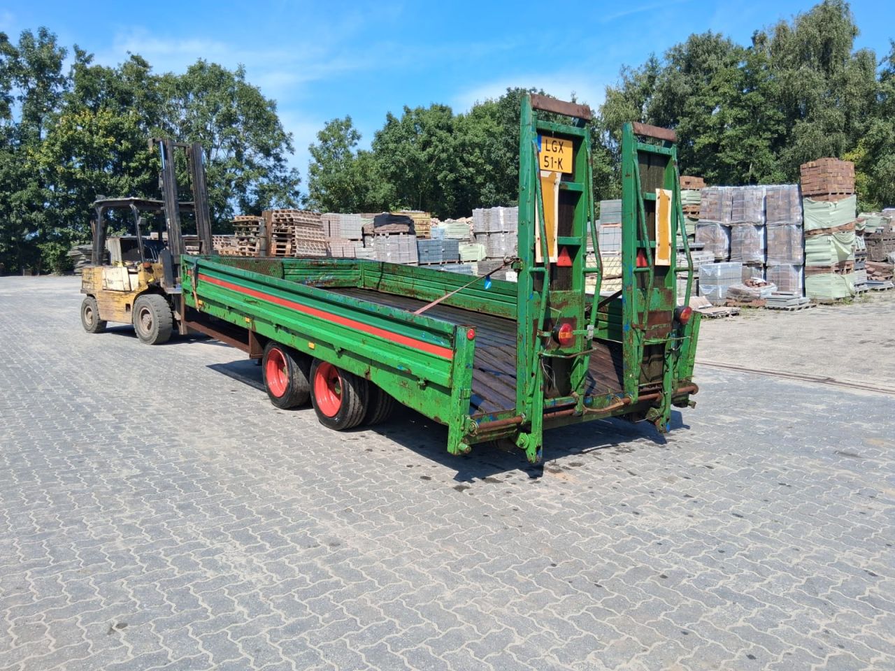 Oprijaanhanger Blomenröhr landbouw