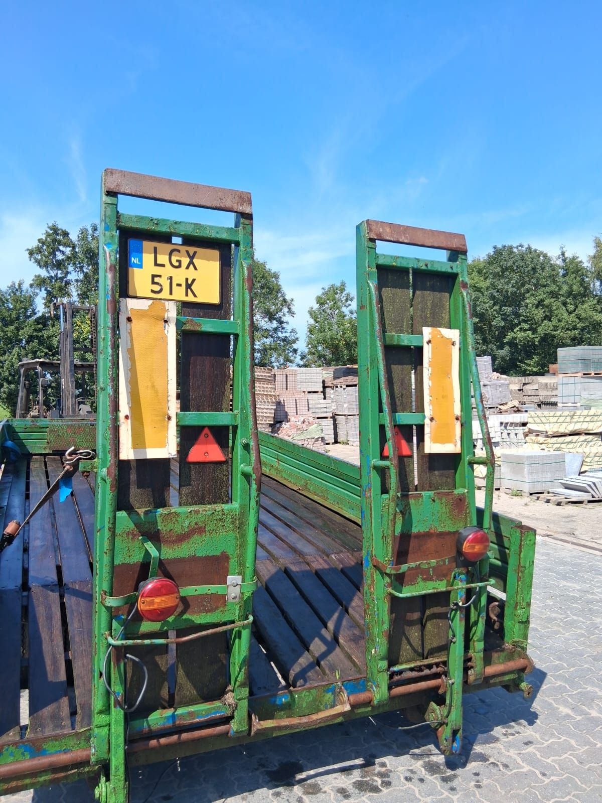 Oprijaanhanger Blomenröhr landbouw