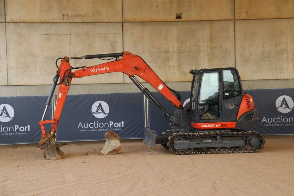 Rupsgraafmachine Kubota KX080-4 Diesel 2013